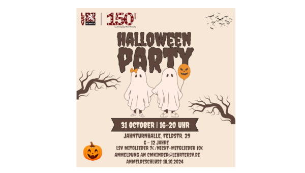 Halloween Party am 31. Oktober 